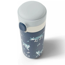 Gourde isotherme - MB pop - Monbento - Bleu Wolf