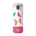 Gourde isotherme enfant - MB pop - Monbento - Rose birds