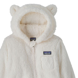 Combinaison polaire bébé - Baby Furry Friends Hoody - Patagonia - White