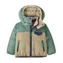 Baby reversible tribbles hoody - Patagonia - Weathered Stone