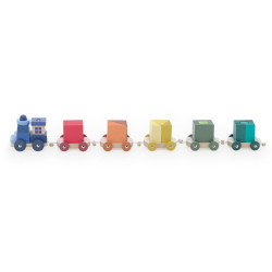 Train de cubes d'éveil - Vilac numéros