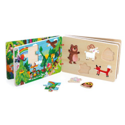 Livre puzzles en bois Le voyage