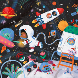 Livre puzzles en bois Le voyage - Vilac espace
