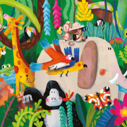 Livre puzzles en bois Le voyage - Vilac jungle