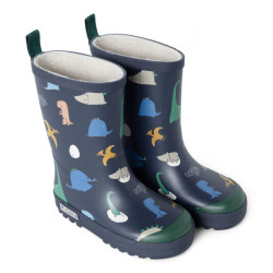 Bottes de pluie fourrées Mason - Liewood - Dino roar / Classic navy