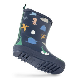 Bottes de pluie fourrées Mason - - Dino roar / Classic navy