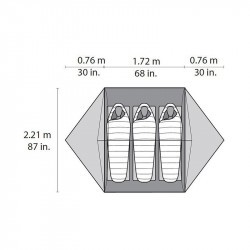 Tente randonnée 3 places légère - MSR Mutha Hubba NX