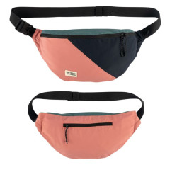 Grande sacoche banane HoïAn Light - MeroMero - Silver Pine / Blossom Pink / Navy Blue