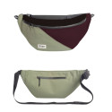 Grande sacoche banane HoïAn - MeroMero - Dark Grey/Cypress/Aubergine