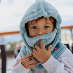 Cagoule polaire bébé Warmy - Hossy - Sky