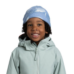 Bonnet enfant Polar Prints - Buff - Cobalt