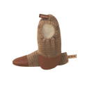 Chaussons souples intérieur enfant - Les Pas Petits - Les petits velours - Noisette