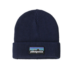 Bonnet Kid's Logo Beanie - Patagonia - P-6 Logo: New Navy