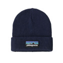 Bonnet Kid's Logo Beanie - Patagonia - P-6 Logo: New Navy