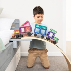 Jeu de construction magnétique Pastel Transport - Connetix