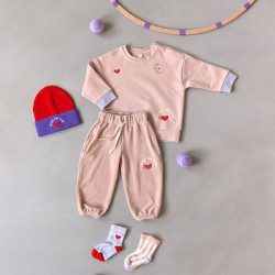 Bonnet enfant en laine mérinos - Lassig - Purple