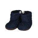 Chaussons bébé tricotés Yumasi - Barts - Navy