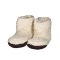Chaussons bébé tricotés Yumasi - Barts - Cream
