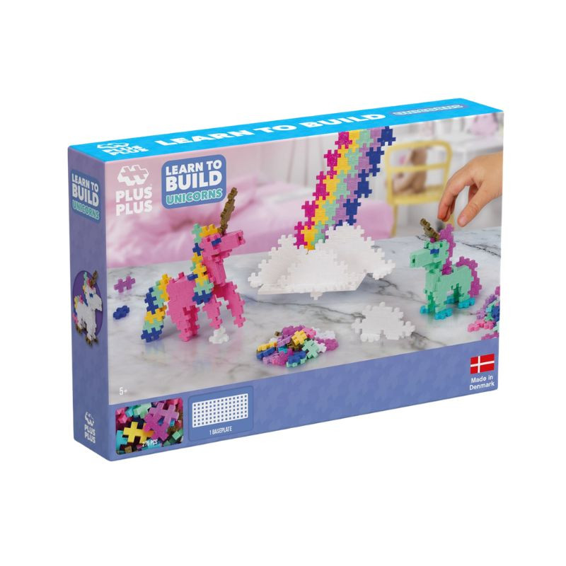 Puzzle enfant Kit Découverte Licornes 275 pcs - Plus-Plus