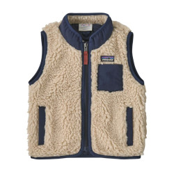 Polaire sans manche bébé Baby Retro-X - Patagonia - Dark Natural - New Navy