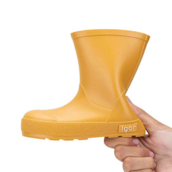 Bottes de pluie enfant barefoot Yogi - Igor - Amarillo details