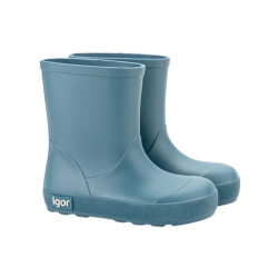 Bottes de pluie enfant barefoot Yogi - Igor - Petroleo