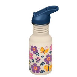 Kid Kanteen 350 ml en Inox - bouchon sport à rabat - Butterflies