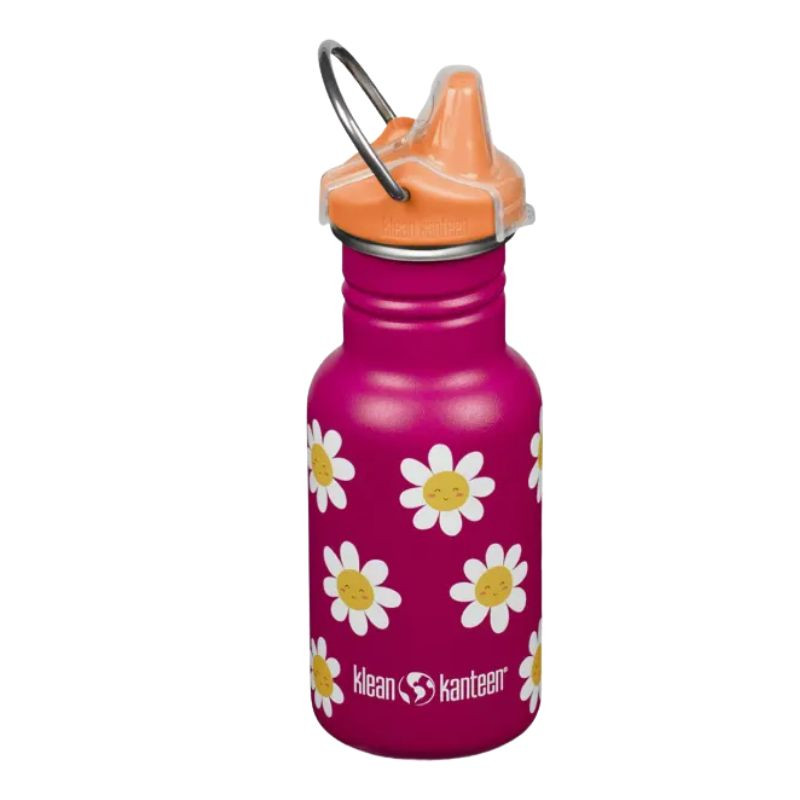 Kid Kanteen 350 ml en Inox - bouchon Sippy - Happy flowers
