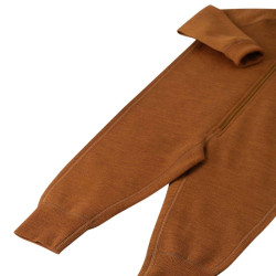 Combinaison bébé en laine merinos - Parvin - Cinnamon brown