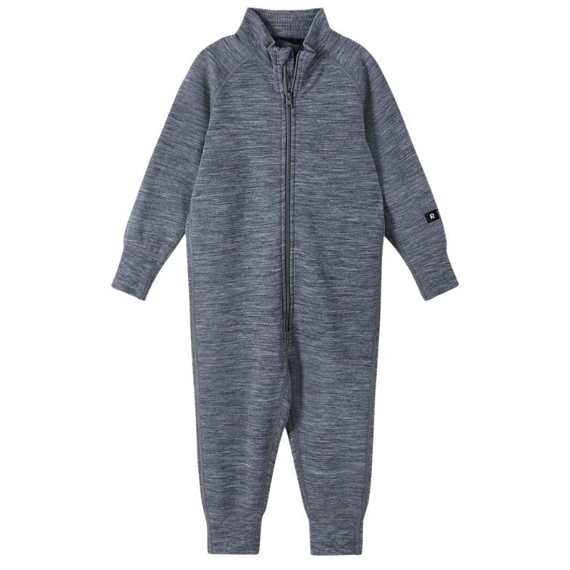 Combinaison bébé en laine merinos - Parvin - Reima - Melange grey