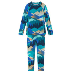 Sous-vêtements thermique enfant en laine et bambou - Taitoa - Reima - Navy mountain