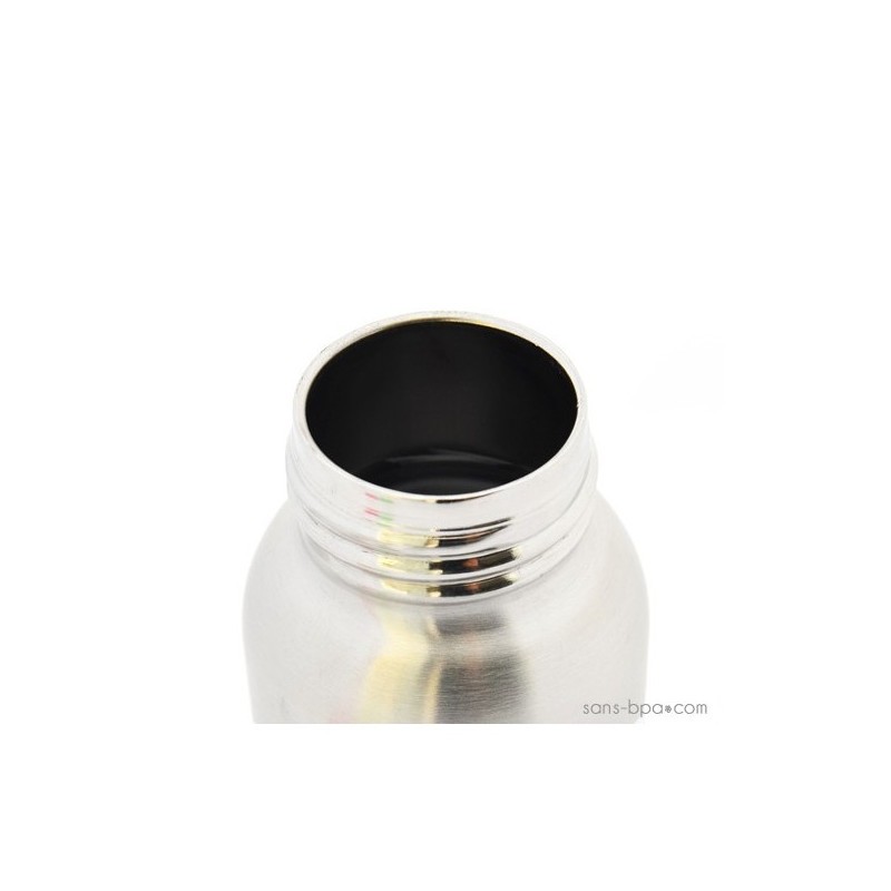 Biberon Inox Isotherme Organic Kidz 270ml goulot étroit - Princesse