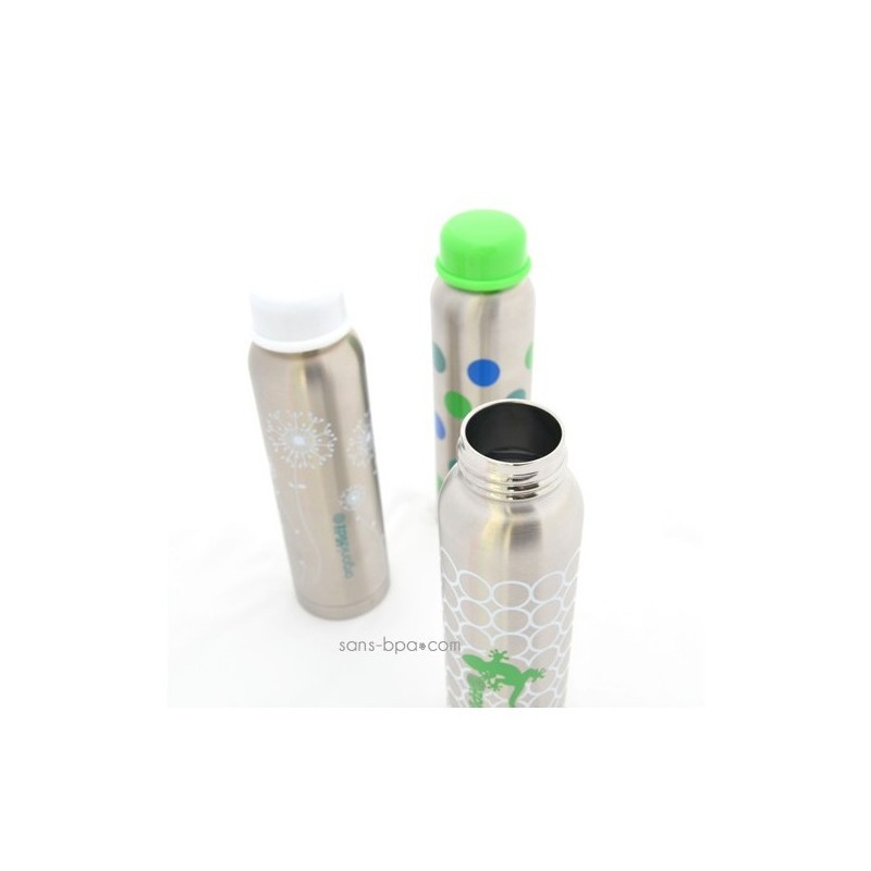 Biberon Inox Isotherme Organic Kidz 270ml goulot étroit - Princesse