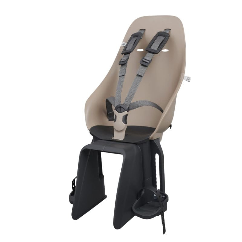 Siège vélo arrière Urban Iki - Fixation porte bagage - Beige / Noir