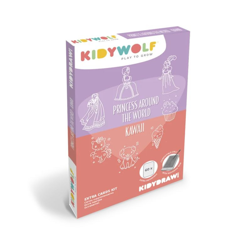 Recharge Kidydraw Mini - Kawaii et Princesses - Kidywolf