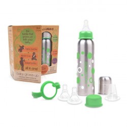 Kit Biberon-gourde évolutif Isotherme Organic Kidz