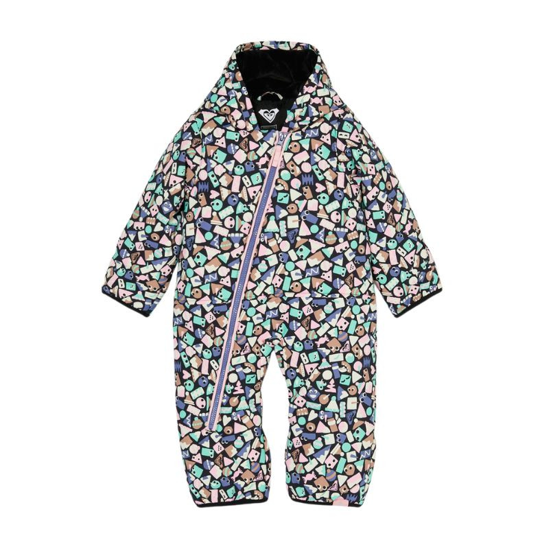 Combinaison neige bébé Rose de Roxy -  True black frosty friends