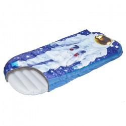 Matelas Gonflable enfant avec sac de couchage intégré - ReadyBed Bleu