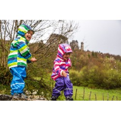 Pantalon de Pluie en PU Imperméable et Respirant pour Bébé Fille