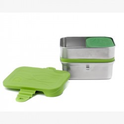 3 in 1 Splash Box - Bento inox - ECOlunchbox