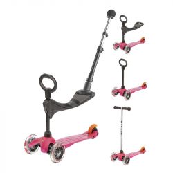 Trottinette évolutive Micro mini 3 en 1 push - Dès 1 an - Rose