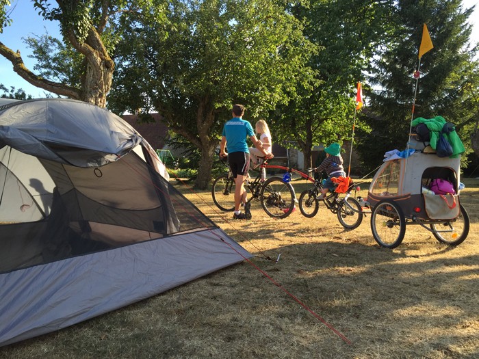 Voyage itinérant en vélo en famille