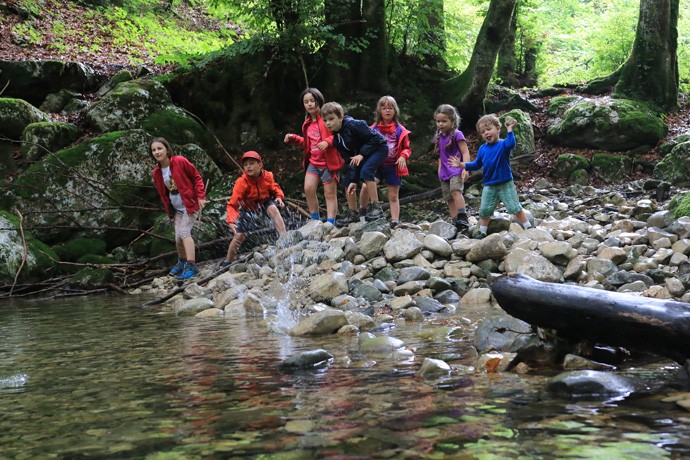 Randonnée avec des ânes et des enfants