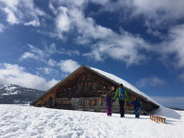 Luge gliere famille