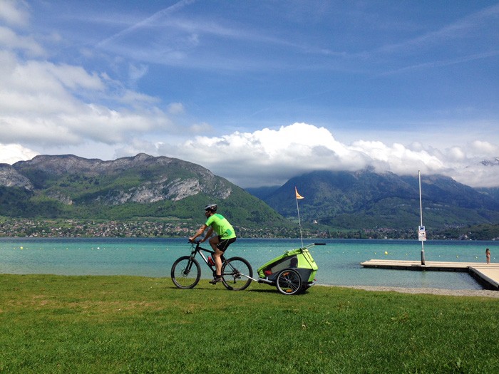 Tour lac Annecy velo enfants