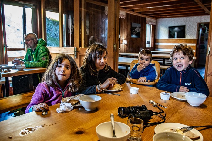 Refuge en famille - repas