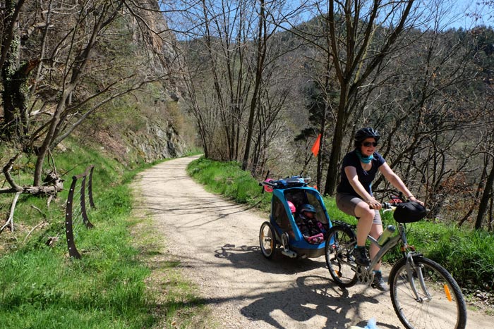 Dolce Via en famille à vélo