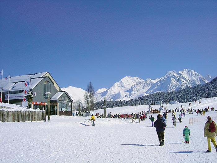 le front de neige de la station de Val Louron