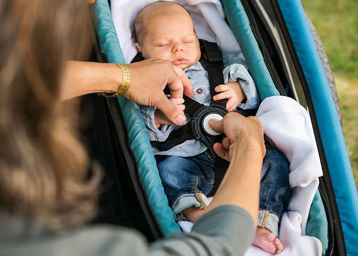 Weber Coque bébé 9 mois pour remorque vélo enfant revêtement coton