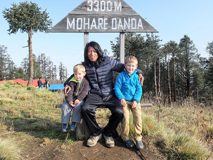 photo d'enfants à Mohare Danda au Népal